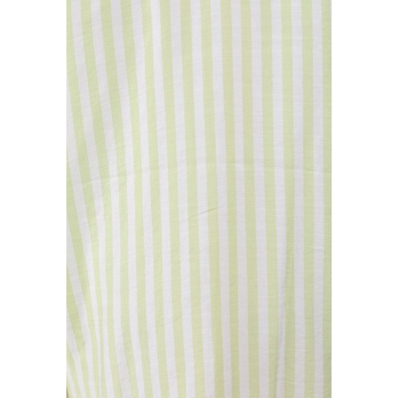 Sz S Express Striped Textured Slub Boyfriend Portofino Shirt Neutral Stripe 35 - Picture 3 of 5